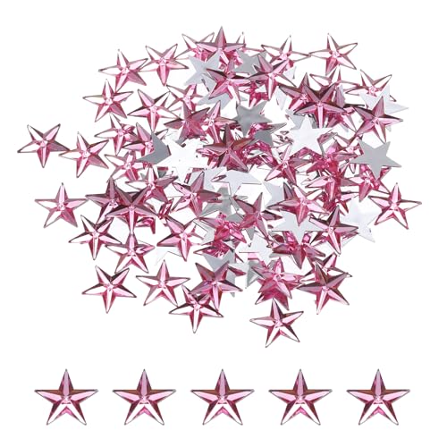 QUARKZMAN 100 Stück Acryl Stern Strass 14x14mm Flache Rückseite Kunststoff Edelsteine Schmuck Aufkleber für Bastelarbeiten Perlen Gesichtsbemalung Kostümschmuckherstellung, Hellrosa QUARKZMAN 100 Stück Acryl Stern Strass 14x14mm Flache Rückseite Kunststoff Edelsteine Schmuck Aufkleber für Bastelarbeiten Perlen Gesichtsbemalung Kostümschmuckherstellung, Hellrosa von QUARKZMAN