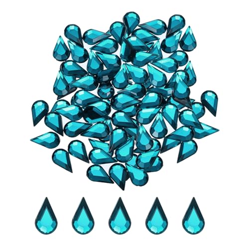 QUARKZMAN 100 Stück Flache Rückseite Acryl Tränenform Edelsteine 6x10mm Künstliche Strasssteine für DIY Basteln Perlen Hochzeit Party Gesichtsbemalung Schmuckherstellung Seeblau QUARKZMAN 100 Stück Flache Rückseite Acryl Tränenform Edelsteine 6x10mm Künstliche Strasssteine für DIY Basteln Perlen Hochzeit Party Gesichtsbemalung Schmuckherstellung Seeblau von QUARKZMAN