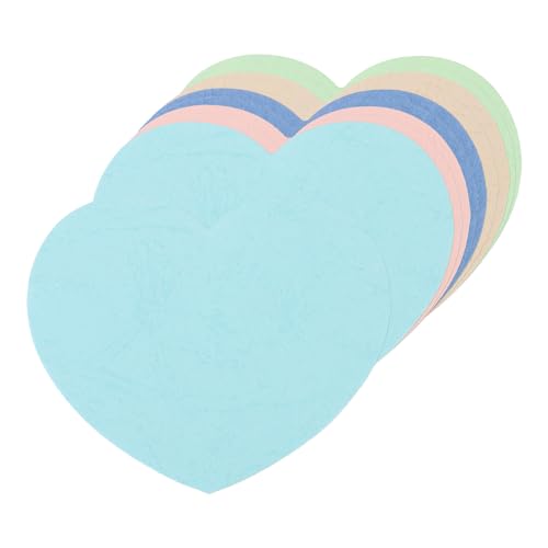 QUARKZMAN 100 Stück Herz-Papierausschnitte 2,5 Zoll Bunte Herzform-Ausschnitte für Valentinstag Klassenzimmer Pinnwand DIY Basteln, Blau Grün Pink von QUARKZMAN
