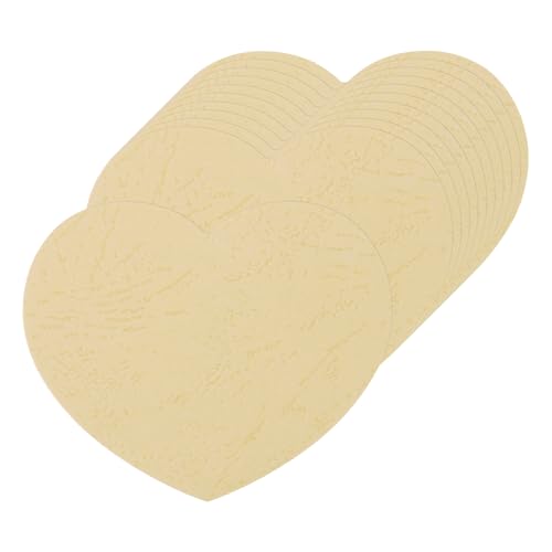 QUARKZMAN 100 Stück Herz-Papierausschnitte 2,5 Zoll kleine herzförmige Tags für Valentinstag Handwerk Klassenzimmer Pinnwand, Hellgelb von QUARKZMAN