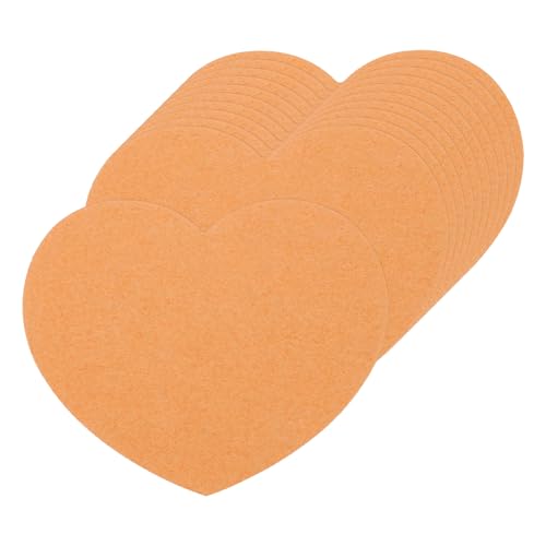 QUARKZMAN 100 Stück Herz-Papierausschnitte 2,5 Zoll kleine herzförmige Tags für Valentinstag Handwerk Klassenzimmer Pinnwand, Orange von QUARKZMAN
