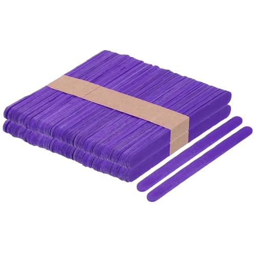 QUARKZMAN 100 Stück Holzhandwerksstäbchen, 4,5 Zoll Eisstäbchen für DIY-Handwerk, Heimkunstprojekte Lila QUARKZMAN 100 Stück Holzhandwerksstäbchen, 4,5 Zoll Eisstäbchen für DIY-Handwerk, Heimkunstprojekte Lila von QUARKZMAN