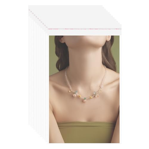 QUARKZMAN 100 Stück Klare Kunststoffhüllen, 16" x 12" OPP Klare Hüllen Aufbewahrungstaschen Mat Board Center Wiederverschließbare Plastiktüten für Kleidung Schmuck Fotos, Transparent QUARKZMAN 100 Stück Klare Kunststoffhüllen, 16" x 12" OPP Klare Hüllen Aufbewahrungstaschen Mat Board Center Wiederverschließbare Plastiktüten für Kleidung Schmuck Fotos, Transparent von QUARKZMAN
