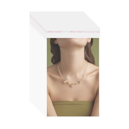 QUARKZMAN 100 Stück Klare Kunststoffhüllen, 7" x 5" OPP Klare Hüllen Aufbewahrungstaschen Mat Board Center Wiederverschließbare Plastiktüten für Kleidung Schmuck Fotos, Transparent QUARKZMAN 100 Stück Klare Kunststoffhüllen, 7" x 5" OPP Klare Hüllen Aufbewahrungstaschen Mat Board Center Wiederverschließbare Plastiktüten für Kleidung Schmuck Fotos, Transparent von QUARKZMAN