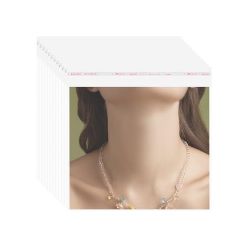 QUARKZMAN 100 Stück Klarsichthüllen, 6" x 6" OPP Klarsichthüllen Aufbewahrungstaschen Mat Board Center Wiederverschließbare Plastiktüten für Kleidung Schmuck Fotos, Transparent QUARKZMAN 100 Stück Klarsichthüllen, 6" x 6" OPP Klarsichthüllen Aufbewahrungstaschen Mat Board Center Wiederverschließbare Plastiktüten für Kleidung Schmuck Fotos, Transparent von QUARKZMAN