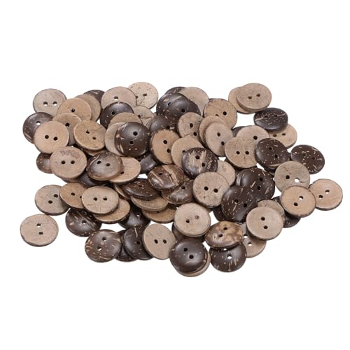 QUARKZMAN 100 Stück Knöpfe 18 mm Holzknöpfe 2 Löcher Holz Runde Vintage Nähen Ersatzknöpfe für Strickjacke Kleidung Handwerk DIY Basteln Dekoration QUARKZMAN 100 Stück Knöpfe 18 mm Holzknöpfe 2 Löcher Holz Runde Vintage Nähen Ersatzknöpfe für Strickjacke Kleidung Handwerk DIY Basteln Dekoration von QUARKZMAN