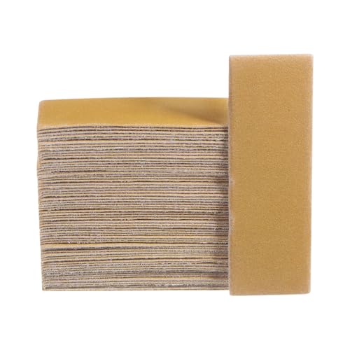 QUARKZMAN 100 Stück Micro-Schleifpapier 240 Körnung 3,5x1,2 Zoll Mini-Schleifblätter Streifen Klett-Schleifpapiere für Holz Metall kleine Projekte enge Räume Polierarbeiten von QUARKZMAN