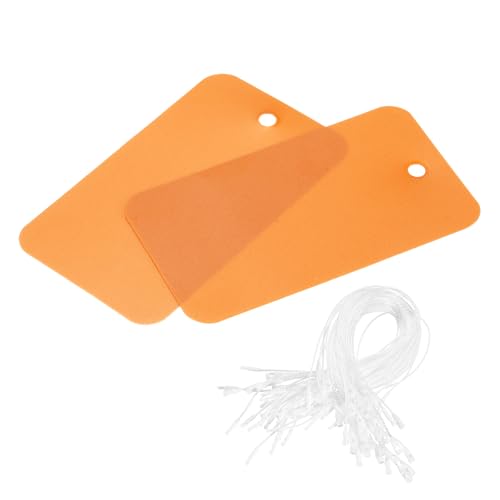 QUARKZMAN 100 Stück Versandanhänger wasserdichte mit Seil, 9 x 5 CM PVC Blanko Kunststoffanhänger Rechteckig für Namensetiketten Kleidung Anhänger Geschenkverpackung, Orange QUARKZMAN 100 Stück Versandanhänger wasserdichte mit Seil, 9 x 5 CM PVC Blanko Kunststoffanhänger Rechteckig für Namensetiketten Kleidung Anhänger Geschenkverpackung, Orange von QUARKZMAN