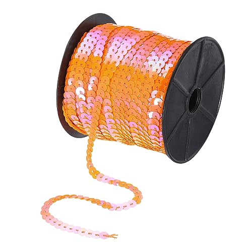 QUARKZMAN 100 Yards Flach Pailletten Streifen 6mm Laser Pailletten Stoff Paillette Dreieck Pailletten Trimmen für Handwerk Basteln Pailletten Fransen Nähen Orange Gelb QUARKZMAN 100 Yards Flach Pailletten Streifen 6mm Laser Pailletten Stoff Paillette Dreieck Pailletten Trimmen für Handwerk Basteln Pailletten Fransen Nähen Orange Gelb von QUARKZMAN