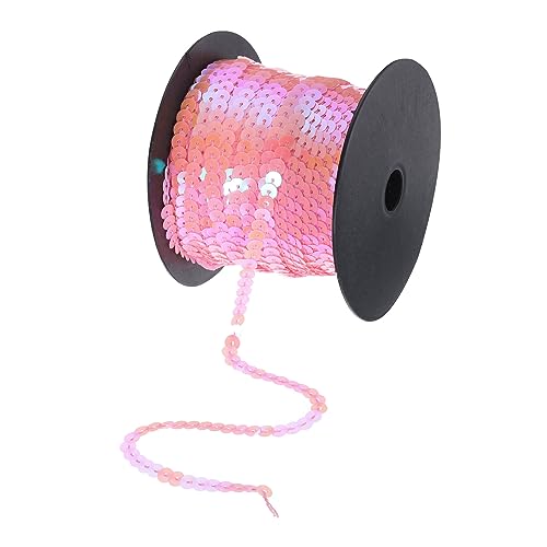 QUARKZMAN 100 Yards Flach Pailletten Streifen 6mm Laser Pailletten Stoff Paillette Dreieck Pailletten Trimmen für Handwerk Basteln Pailletten Fransen Nähen Rosa Gelb QUARKZMAN 100 Yards Flach Pailletten Streifen 6mm Laser Pailletten Stoff Paillette Dreieck Pailletten Trimmen für Handwerk Basteln Pailletten Fransen Nähen Rosa Gelb von QUARKZMAN
