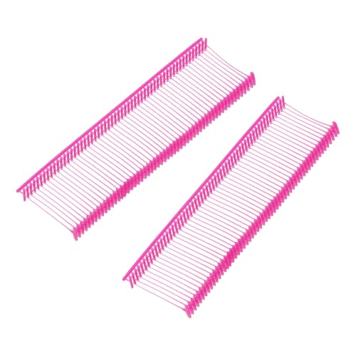QUARKZMAN 1000 Stück Etikettierpistole Heftfäden Sicherheitsfäden, 25mm Standard für Etikettierpistolen, für Kleidung Etikettierung und Textil Karton Tag (Rosenrot) von QUARKZMAN
