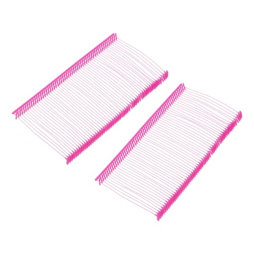 QUARKZMAN 1000 Stück Etikettierpistole Heftfäden Sicherheitsfäden, 50mm Standard für Etikettierpistolen, für Kleidung Etikettierung und Textil Karton Tag (Rosenrot) von QUARKZMAN