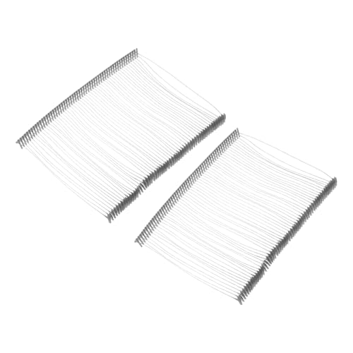 QUARKZMAN 1000 Stück Etikettierpistole Heftfäden Sicherheitsfäden, 75mm Standard für Etikettierpistolen, für Kleidung Etikettierung und Textil Karton Tag (Grau) von QUARKZMAN