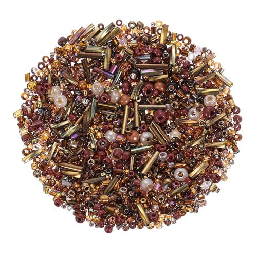 QUARKZMAN 1000 Stück Glasperlen zum Auffädeln, 1-4mm Armband Perlen Gemischte Perlenset, Mini Glasperlen Zwischenperlen für Armbänder Selber Machen DIY Ohrringe Halsketten, Kaffee QUARKZMAN 1000 Stück Glasperlen zum Auffädeln, 1-4mm Armband Perlen Gemischte Perlenset, Mini Glasperlen Zwischenperlen für Armbänder Selber Machen DIY Ohrringe Halsketten, Kaffee von QUARKZMAN