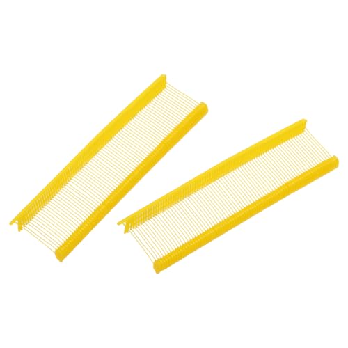 QUARKZMAN 1000 Stück Heftfäden für Etikettierpistole Standard, 20mm Tag Pins aus Kunststoff für Karton Etiketten mit Loch, Etikettierung von Kleidung und Textil, Gelb von QUARKZMAN