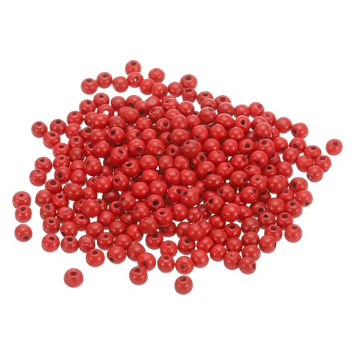 QUARKZMAN 1000 Stück Holzperlen, 7mm bunte runde Holzperlen Unvollendete Holzdekoperlen Lose Perlen Holzabstandshalterperlen für Heimdekoration DIY Handwerk Halskette Armband, Rot QUARKZMAN 1000 Stück Holzperlen, 7mm bunte runde Holzperlen Unvollendete Holzdekoperlen Lose Perlen Holzabstandshalterperlen für Heimdekoration DIY Handwerk Halskette Armband, Rot von QUARKZMAN