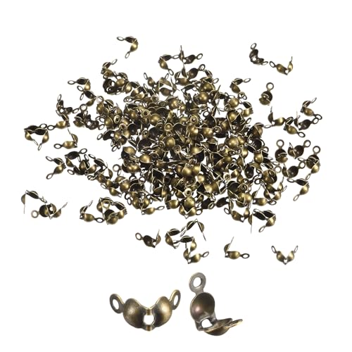 QUARKZMAN 1000 Stück Endkappen Schmuck Verschluss Quetschperlen Offene Armbandverschlüsse Wulstspitzen Knoten Abdeckungen 1mm Metall Verschluss für Armbänder Schmuck Selbermachen Bronze QUARKZMAN 1000 Stück Endkappen Schmuck Verschluss Quetschperlen Offene Armbandverschlüsse Wulstspitzen Knoten Abdeckungen 1mm Metall Verschluss für Armbänder Schmuck Selbermachen Bronze von QUARKZMAN
