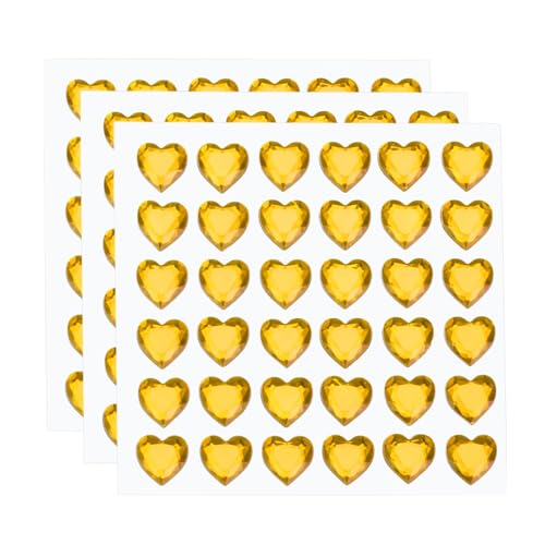 QUARKZMAN 108 Stück Herz-Rhinestone 10mm Selbstklebende Strasssteine Schmuckaufkleber für Schmuckherstellung, Valentins-Make-up, DIY-Basteln, Gold QUARKZMAN 108 Stück Herz-Rhinestone 10mm Selbstklebende Strasssteine Schmuckaufkleber für Schmuckherstellung, Valentins-Make-up, DIY-Basteln, Gold von QUARKZMAN
