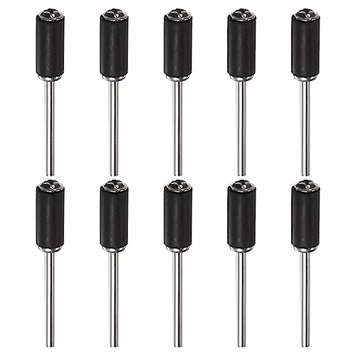 QUARKZMAN 10Stk 1/4" Schleifen Trommel Gummidorne 2.35mm Schaft Schleifen Hülse Halterung für Trommelschleifer Drehschleifer von QUARKZMAN