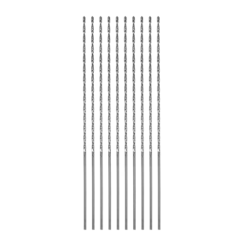 QUARKZMAN 10 Stk Extra Lange Spiralbohrer 1.2mm HSS Bohrspitze mit Schnellstahl Gerade Schaft Bohrkronen 100mm Länge für Metall Holzwork Plastik Alulegierung QUARKZMAN 10 Stk Extra Lange Spiralbohrer 1.2mm HSS Bohrspitze mit Schnellstahl Gerade Schaft Bohrkronen 100mm Länge für Metall Holzwork Plastik Alulegierung von QUARKZMAN
