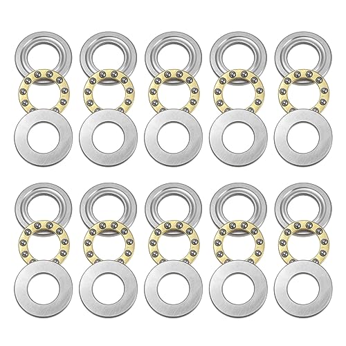 QUARKZMAN 10Stk F12-23M Miniatur Schubkraft Kugel Lager 12mm Bohrung 23mm AD 7.5mm Dick Chrom Stahl mit Unterlegscheiben für Förderanlagen Maschinenbau QUARKZMAN 10Stk F12-23M Miniatur Schubkraft Kugel Lager 12mm Bohrung 23mm AD 7.5mm Dick Chrom Stahl mit Unterlegscheiben für Förderanlagen Maschinenbau von QUARKZMAN