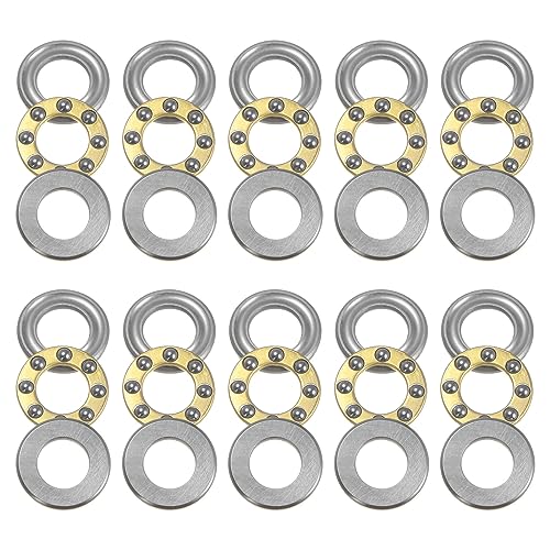 QUARKZMAN 10Stk F7-13M Miniatur Schubkraft Kugel Lager 7mm Bohrung 13mm AD 4.5mm Dick Chrom Stahl mit Unterlegscheiben für Förderanlagen Maschinenbau QUARKZMAN 10Stk F7-13M Miniatur Schubkraft Kugel Lager 7mm Bohrung 13mm AD 4.5mm Dick Chrom Stahl mit Unterlegscheiben für Förderanlagen Maschinenbau von QUARKZMAN