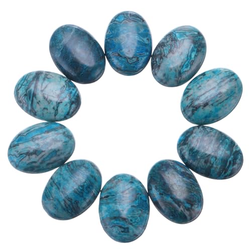 QUARKZMAN 10Stk Flache Rückseite Oval Edelstein 25 x 18mm Kristall Ohne Loch Perlen Schmuck für Basteln Von Armbändern Halsketten Herstellen QUARKZMAN 10Stk Flache Rückseite Oval Edelstein 25 x 18mm Kristall Ohne Loch Perlen Schmuck für Basteln Von Armbändern Halsketten Herstellen von QUARKZMAN
