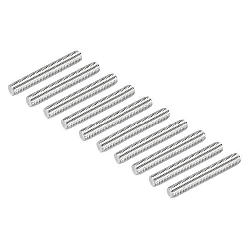 QUARKZMAN 10Stk M10 x 70mm Gewindestange Edelstahl 304 mit Rechtsgewinde Stangenbolzen Klemmen und Bügelschrauben von QUARKZMAN