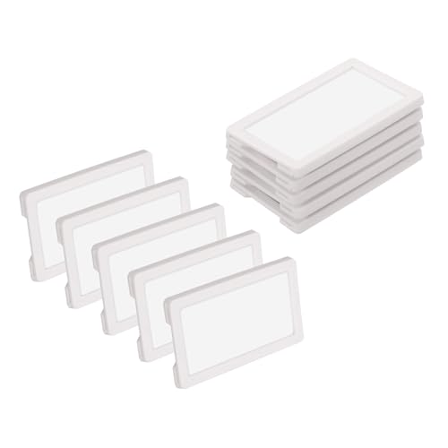 QUARKZMAN 10Stk Magnetische Etiketten Halter 2.8 x 1.6" Daten Karten Halter mit Papier Karten und Schutz Folien für Regal Wandtafel Werkzeugkasten Metall Wand Schrank Schublade Weiß QUARKZMAN 10Stk Magnetische Etiketten Halter 2.8 x 1.6" Daten Karten Halter mit Papier Karten und Schutz Folien für Regal Wandtafel Werkzeugkasten Metall Wand Schrank Schublade Weiß von QUARKZMAN