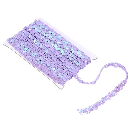 QUARKZMAN 11 Yards 0,6 Zoll Paillettenband, Flaches Paillettenband für Näharbeiten Kostümverzierungen, Lila QUARKZMAN 11 Yards 0,6 Zoll Paillettenband, Flaches Paillettenband für Näharbeiten Kostümverzierungen, Lila von QUARKZMAN