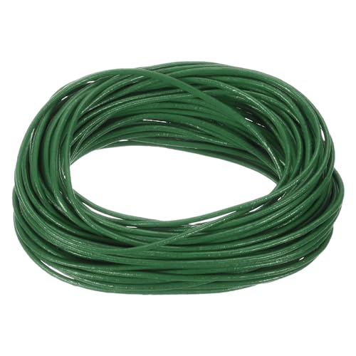 QUARKZMAN 11 Yards Lederschnur 10 Meter 1mm Rundes Lederband Schnürsenkel Lederriemen Lederbänder für DIY Handwerk Herstellung Armbänder Schnürsenkel Geldbörsenriemen Dunkelgrün QUARKZMAN 11 Yards Lederschnur 10 Meter 1mm Rundes Lederband Schnürsenkel Lederriemen Lederbänder für DIY Handwerk Herstellung Armbänder Schnürsenkel Geldbörsenriemen Dunkelgrün von QUARKZMAN