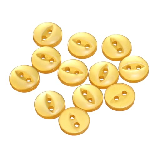QUARKZMAN 12 Stück Knöpfe 10mm Harz Buttons zum Annähen 2 Löcher Runde Bastelknöpfe für Bekleidung Bettwäsche Hosen Hemd Blusen Kleider Rock Handwerk Selber Machen, Orange QUARKZMAN 12 Stück Knöpfe 10mm Harz Buttons zum Annähen 2 Löcher Runde Bastelknöpfe für Bekleidung Bettwäsche Hosen Hemd Blusen Kleider Rock Handwerk Selber Machen, Orange von QUARKZMAN