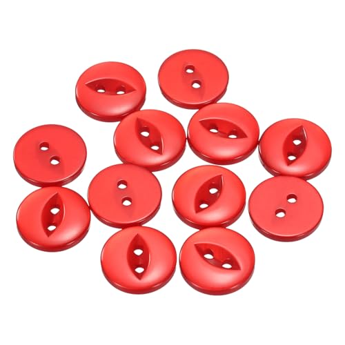 QUARKZMAN 12 Stück Knöpfe 18mm Harz Buttons zum Annähen 2 Löcher Runde Bastelknöpfe für Bekleidung Bettwäsche Hosen Hemd Blusen Kleider Rock Handwerk Selber Machen, Rot QUARKZMAN 12 Stück Knöpfe 18mm Harz Buttons zum Annähen 2 Löcher Runde Bastelknöpfe für Bekleidung Bettwäsche Hosen Hemd Blusen Kleider Rock Handwerk Selber Machen, Rot von QUARKZMAN