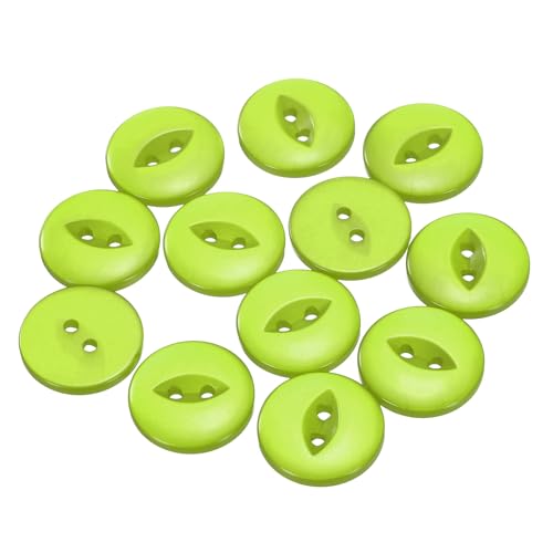 QUARKZMAN 12 Stück Knöpfe 20mm Harz Buttons zum Annähen 2 Löcher Runde Bastelknöpfe für Bekleidung Bettwäsche Hosen Hemd Blusen Kleider Rock Handwerk Selber Machen, Grün QUARKZMAN 12 Stück Knöpfe 20mm Harz Buttons zum Annähen 2 Löcher Runde Bastelknöpfe für Bekleidung Bettwäsche Hosen Hemd Blusen Kleider Rock Handwerk Selber Machen, Grün von QUARKZMAN
