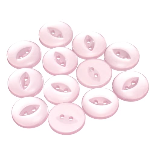 QUARKZMAN 12 Stück Knöpfe 20mm Harz Buttons zum Annähen 2 Löcher Runde Bastelknöpfe für Bekleidung Bettwäsche Hosen Hemd Blusen Kleider Rock Handwerk Selber Machen, Rosa QUARKZMAN 12 Stück Knöpfe 20mm Harz Buttons zum Annähen 2 Löcher Runde Bastelknöpfe für Bekleidung Bettwäsche Hosen Hemd Blusen Kleider Rock Handwerk Selber Machen, Rosa von QUARKZMAN