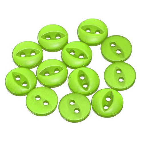 QUARKZMAN 12 Stück Knöpfe 11,5mm Harz Buttons zum Annähen 2 Löcher Runde Bastelknöpfe für Bekleidung Bettwäsche Hosen Hemd Blusen Kleider Rock Handwerk Selber Machen, Grün QUARKZMAN 12 Stück Knöpfe 11,5mm Harz Buttons zum Annähen 2 Löcher Runde Bastelknöpfe für Bekleidung Bettwäsche Hosen Hemd Blusen Kleider Rock Handwerk Selber Machen, Grün von QUARKZMAN