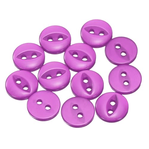 QUARKZMAN 12 Stück Knöpfe 11,5mm Harz Buttons zum Annähen 2 Löcher Runde Bastelknöpfe für Bekleidung Bettwäsche Hosen Hemd Blusen Kleider Rock Handwerk Selber Machen, Lila QUARKZMAN 12 Stück Knöpfe 11,5mm Harz Buttons zum Annähen 2 Löcher Runde Bastelknöpfe für Bekleidung Bettwäsche Hosen Hemd Blusen Kleider Rock Handwerk Selber Machen, Lila von QUARKZMAN