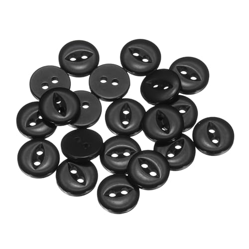 QUARKZMAN 12 Stück Knöpfe 11.5mm Harz Buttons zum Annähen 2 Löcher Runde Bastelknöpfe Glatt für Bekleidung Bettwäsche Hosen Hemd Blusen Kleider Rock Handwerk Selber Machen, Schwarz QUARKZMAN 12 Stück Knöpfe 11.5mm Harz Buttons zum Annähen 2 Löcher Runde Bastelknöpfe Glatt für Bekleidung Bettwäsche Hosen Hemd Blusen Kleider Rock Handwerk Selber Machen, Schwarz von QUARKZMAN