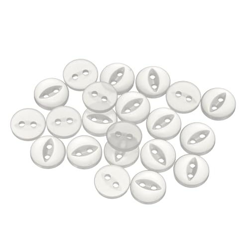 QUARKZMAN 12 Stück Knöpfe 11.5mm Harz Buttons zum Annähen 2 Löcher Runde Bastelknöpfe Glatt für Bekleidung Bettwäsche Hosen Hemd Blusen Kleider Rock Handwerk Selber Machen, Weiß QUARKZMAN 12 Stück Knöpfe 11.5mm Harz Buttons zum Annähen 2 Löcher Runde Bastelknöpfe Glatt für Bekleidung Bettwäsche Hosen Hemd Blusen Kleider Rock Handwerk Selber Machen, Weiß von QUARKZMAN