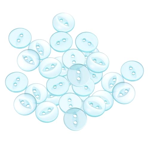 QUARKZMAN 12 Stück Knöpfe 12.5mm Harz Buttons zum Annähen 2 Löcher Runde Bastelknöpfe Glatt für Bekleidung Bettwäsche Hosen Hemd Blusen Kleider Rock Handwerk Selber Machen, Seeblau QUARKZMAN 12 Stück Knöpfe 12.5mm Harz Buttons zum Annähen 2 Löcher Runde Bastelknöpfe Glatt für Bekleidung Bettwäsche Hosen Hemd Blusen Kleider Rock Handwerk Selber Machen, Seeblau von QUARKZMAN