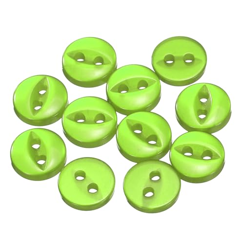 QUARKZMAN 12 Stück Knöpfe 9mm Harz Buttons zum Annähen 2 Löcher Runde Bastelknöpfe für Bekleidung Bettwäsche Hosen Hemd Blusen Kleider Rock Handwerk Selber Machen, Grün QUARKZMAN 12 Stück Knöpfe 9mm Harz Buttons zum Annähen 2 Löcher Runde Bastelknöpfe für Bekleidung Bettwäsche Hosen Hemd Blusen Kleider Rock Handwerk Selber Machen, Grün von QUARKZMAN
