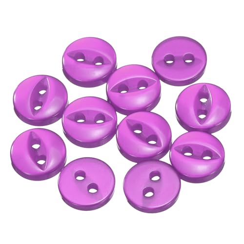 QUARKZMAN 12 Stück Knöpfe 9mm Harz Buttons zum Annähen 2 Löcher Runde Bastelknöpfe für Bekleidung Bettwäsche Hosen Hemd Blusen Kleider Rock Handwerk Selber Machen, Lila QUARKZMAN 12 Stück Knöpfe 9mm Harz Buttons zum Annähen 2 Löcher Runde Bastelknöpfe für Bekleidung Bettwäsche Hosen Hemd Blusen Kleider Rock Handwerk Selber Machen, Lila von QUARKZMAN