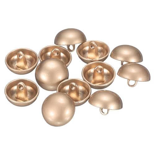QUARKZMAN 12 Stück Knöpfe Misty Gold, 15mm Halbrunde Pilzkappe Metallknöpfe Handwerk Buttons mit Schaft, Bastelknöpfe Rund Nähknöpfe Ersatzknöpfe Buttons für Blazer Anzug Jacke Kleidung QUARKZMAN 12 Stück Knöpfe Misty Gold, 15mm Halbrunde Pilzkappe Metallknöpfe Handwerk Buttons mit Schaft, Bastelknöpfe Rund Nähknöpfe Ersatzknöpfe Buttons für Blazer Anzug Jacke Kleidung von QUARKZMAN