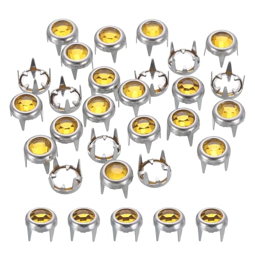 QUARKZMAN 120 Stück Strassnieten-Nachfüllungen, 5mm/0,2" Strassklauenperlen, Nieten Metallspikes Nietendekoration für DIY-Herstellung Geldbörse Kleidung Schuhe Gürtel, Champagner QUARKZMAN 120 Stück Strassnieten-Nachfüllungen, 5mm/0,2" Strassklauenperlen, Nieten Metallspikes Nietendekoration für DIY-Herstellung Geldbörse Kleidung Schuhe Gürtel, Champagner von QUARKZMAN