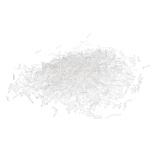 QUARKZMAN 1200 Stück Bugle Perlen, 6,8x1,8mm Transparente Röhrenperlen Gefütterte Glasperlen für Schmuckherstellung DIY Armbänder Halsketten Handwerk QUARKZMAN 1200 Stück Bugle Perlen, 6,8x1,8mm Transparente Röhrenperlen Gefütterte Glasperlen für Schmuckherstellung DIY Armbänder Halsketten Handwerk von QUARKZMAN