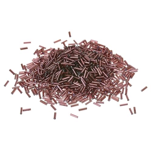QUARKZMAN 1200 Stück Bugle Perlen, 6,8x1,8mm lila Röhrenperlen Abstandshalter Glasperlen für Schmuckherstellung DIY Armbänder Halsketten Handwerk QUARKZMAN 1200 Stück Bugle Perlen, 6,8x1,8mm lila Röhrenperlen Abstandshalter Glasperlen für Schmuckherstellung DIY Armbänder Halsketten Handwerk von QUARKZMAN