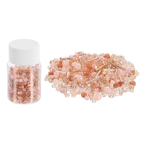 QUARKZMAN 1200 Stück Glasperlen zum Auffädeln, 1-4mm Armband Perlen Gemischte Perlenset, Mini Glasperlen Zwischenperlen für Armbänder Selber Machen DIY Ohrringe Halsketten, Champagner QUARKZMAN 1200 Stück Glasperlen zum Auffädeln, 1-4mm Armband Perlen Gemischte Perlenset, Mini Glasperlen Zwischenperlen für Armbänder Selber Machen DIY Ohrringe Halsketten, Champagner von QUARKZMAN