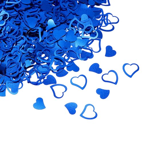 QUARKZMAN 1200 Stück Herz Konfetti Farbiges Papier Tisch Colorpapier Dekor für Party Hochzeit Festival Dekorationen, 0,5x0,6 Zoll, 0,4x0,4 Zoll, Blau QUARKZMAN 1200 Stück Herz Konfetti Farbiges Papier Tisch Colorpapier Dekor für Party Hochzeit Festival Dekorationen, 0,5x0,6 Zoll, 0,4x0,4 Zoll, Blau von QUARKZMAN