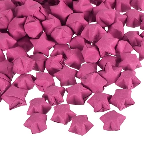 QUARKZMAN 136 Stück Origami Sterne Papierstreifen, Vorgefertigte Origami Papier Glückssterne Wunschstern 3D Bunte Stern für Weihnacht Hochzeit Valentinstag Geschenk Dekoration, Rosenrot QUARKZMAN 136 Stück Origami Sterne Papierstreifen, Vorgefertigte Origami Papier Glückssterne Wunschstern 3D Bunte Stern für Weihnacht Hochzeit Valentinstag Geschenk Dekoration, Rosenrot von QUARKZMAN