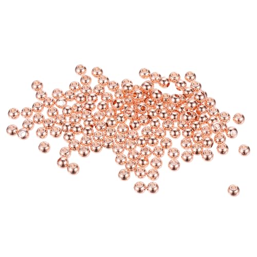 QUARKZMAN 14K Rondelle Perlen OD 4 mm ID 1,2 mm Roségold plattiert Gold Messing Runde Metallperlen Glattperlen für DIY Schmuckherstellung 200 Stück QUARKZMAN 14K Rondelle Perlen OD 4 mm ID 1,2 mm Roségold plattiert Gold Messing Runde Metallperlen Glattperlen für DIY Schmuckherstellung 200 Stück von QUARKZMAN